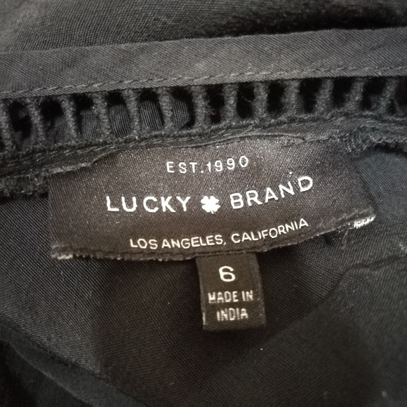 LUCKY BRAND Jumpsuit Ladder Lace Size 6 Pantsuit - Picture 7 of 8